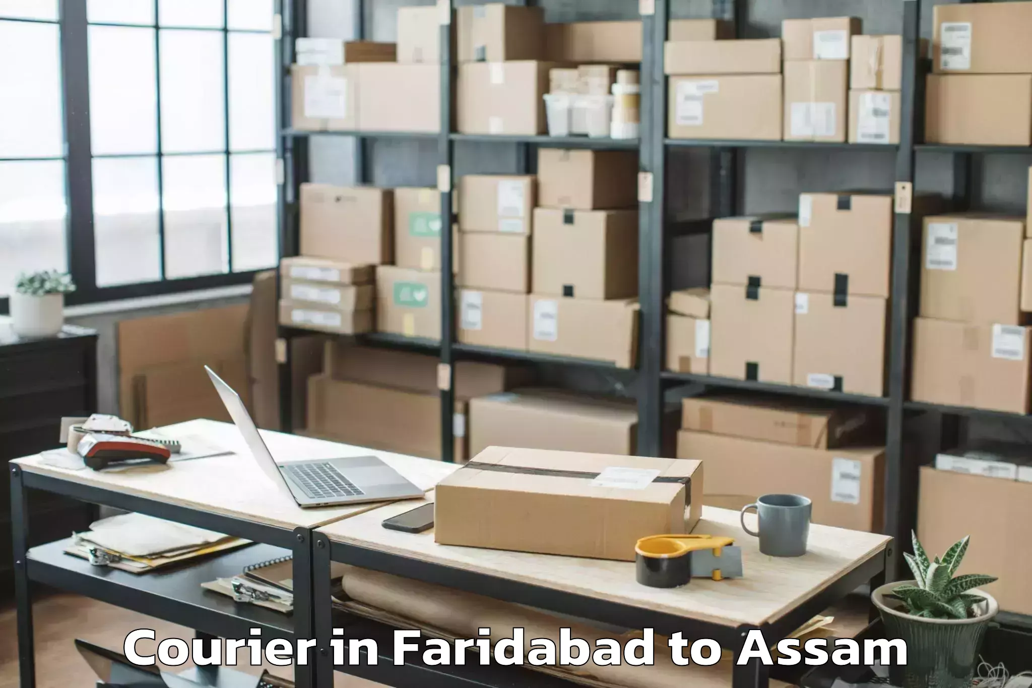 Book Faridabad to Chaparmukh Courier